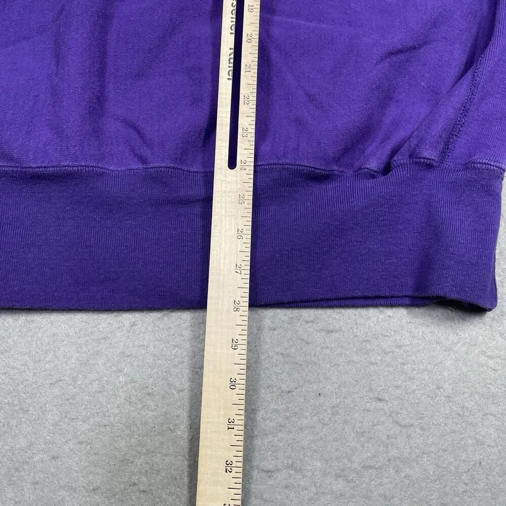 VTG Champion Reverse Wave Sweatshirt Womens XL Purple Crewneck 90s Made in USA - Picture 7 of 9